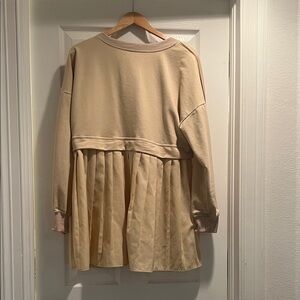 Elegant Cream Women's Dress